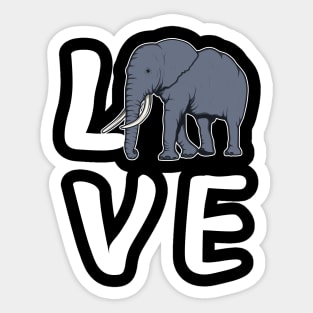 Elephant - Love Elephant Sticker